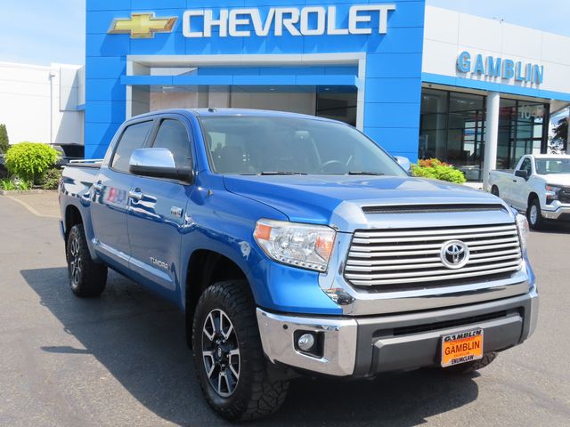 Blazing Blue 2016 Toyota Tundra Pickup Truck Four-Wheel Drive 6-Speed Automatic Overdrive