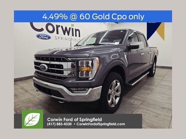 Carbonized Gray Metallic 2023 Ford F-150 Lariat SuperCrew 4WD Pickup Truck Four-Wheel Drive Automatic
