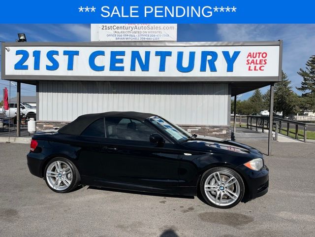 Jet Black 2013 BMW 1 Series 135i Convertible RWD Convertible Rear-Wheel Drive 7-Speed Automatic