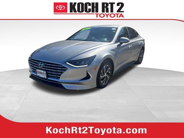 Shimmering Silver 2022 Hyundai Sonata Hybrid Blue FWD Sedan Front-Wheel Drive 6-Speed Automatic