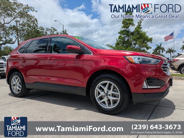 Rapid Red Metallic Tinted Clearcoat 2022 Ford Edge SEL AWD SUV / Crossover All-Wheel Drive 8-Speed Automatic