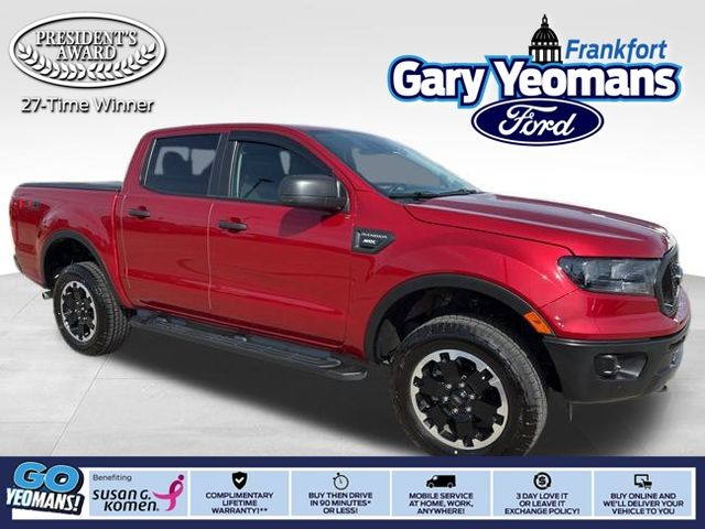 Rapid Red Metallic Tinted Clearcoat 2021 Ford Ranger XL SuperCrew 4WD Pickup Truck Four-Wheel Drive Automatic