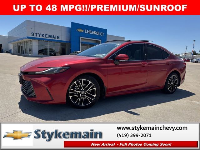 Red 2025 Toyota Camry XLE FWD Sedan Front-Wheel Drive Continuously Variable Transmission