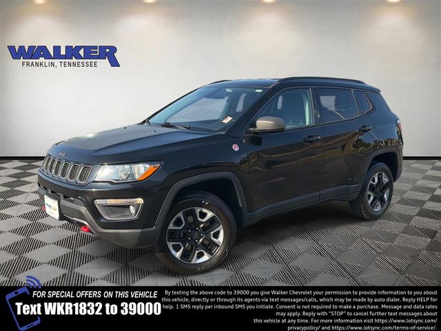 Diamond Black Crystal Pearlcoat 2018 Jeep Compass SUV / Crossover Four-Wheel Drive 9-Speed Automatic