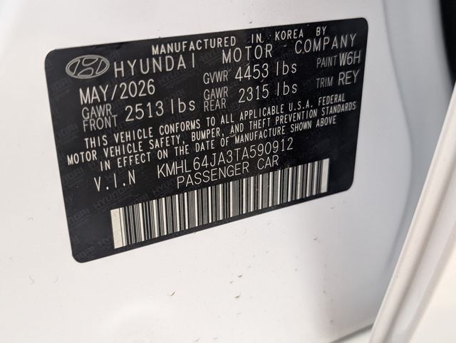 2026 Hyundai Sonata SEL Sport White at DeMontrond Gulf Freeway