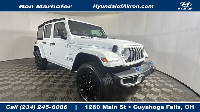 Bright White Clearcoat 2024 Jeep Wrangler 4xe SUV / Crossover Four-Wheel Drive Automatic