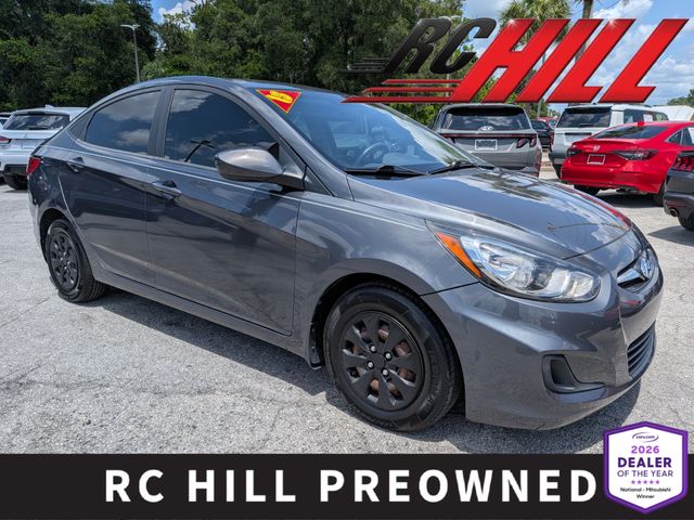 Cyclone Gray 2013 Hyundai Accent Sedan Front-Wheel Drive 6-Speed Automatic Overdrive