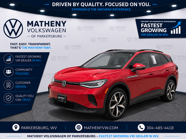 Red Metallic 2024 Volkswagen ID.4 SUV / Crossover All-Wheel Drive Automatic