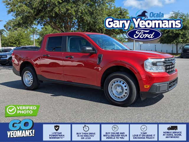 Chili Pepper Red 2024 Ford Maverick XL SuperCrew FWD Pickup Truck Front-Wheel Drive Continuously Variable Transmission
