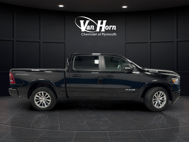 Used 2022 Diamond Black Crystal Pearlcoat Ram Laramie image 8