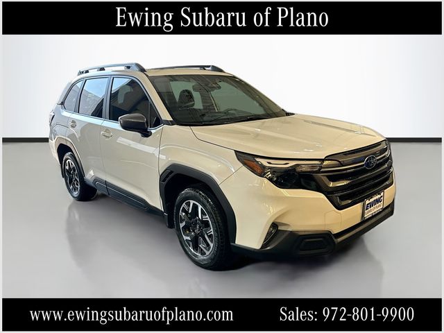 Crystal White Pearl 2025 Subaru Forester SUV / Crossover All-Wheel Drive Continuously Variable Transmission