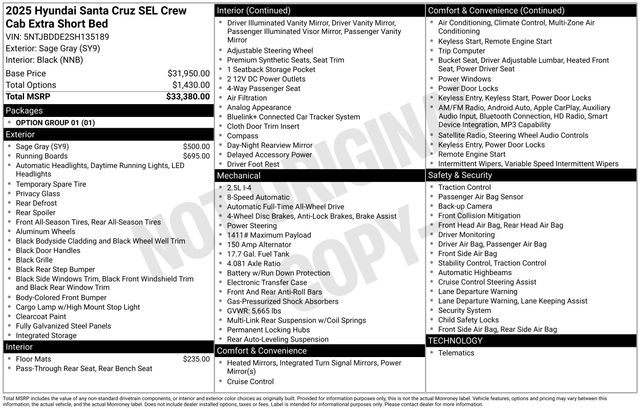 New 2025 Hyundai Santa Cruz For Sale in Indianapolis, IN
