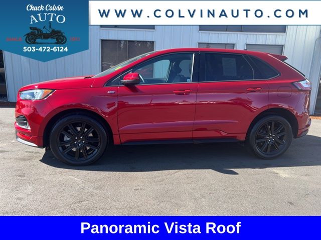 Rapid Red Metallic Tinted Clearcoat 2022 Ford Edge ST Line AWD SUV / Crossover All-Wheel Drive 8-Speed Automatic