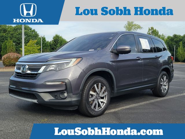 Gray (Modern Steel Metallic) 2021 Honda Pilot EX FWD SUV / Crossover Front-Wheel Drive 9-Speed Automatic