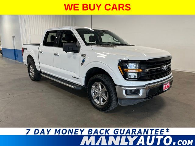 Oxford White 2024 Ford F-150 XLT SuperCrew 4WD Pickup Truck Four-Wheel Drive Automatic