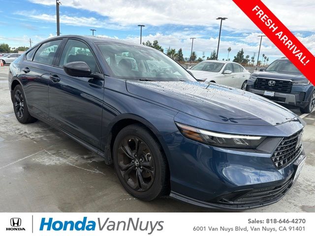 Blue 2025 Honda Accord Sedan Front-Wheel Drive Continuously Variable Transmission