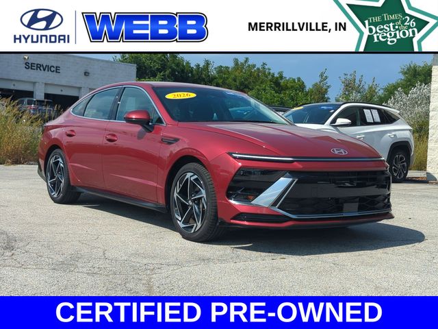 Ultimate red 2026 Hyundai Sonata Sedan Front-Wheel Drive 8-Speed Automatic