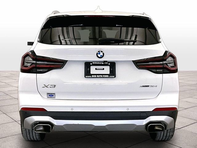 2022 BMW X3 xDrive30i White at Klick Lewis Buick Chevrolet