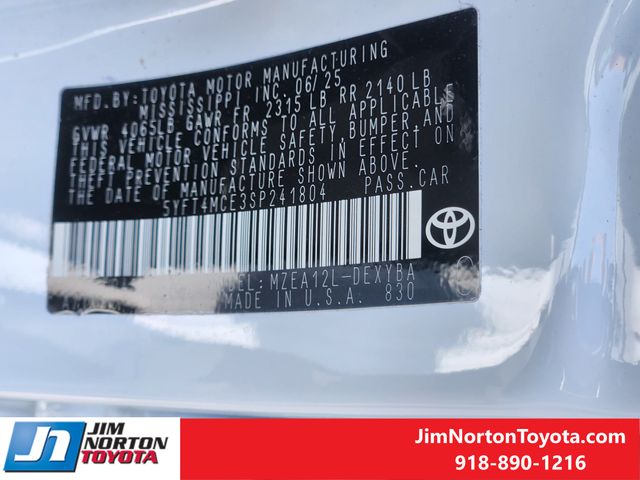 Used 2025 Toyota Corolla Sedan