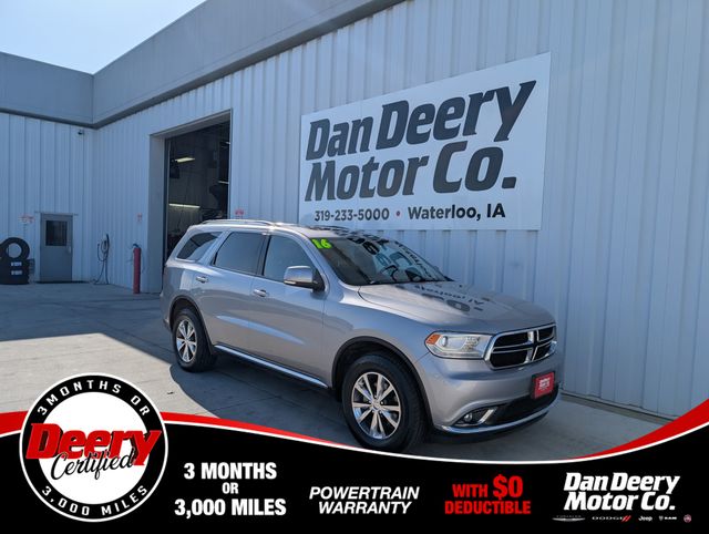 Billet Silver Metallic Clearcoat 2016 Dodge Durango Limited AWD SUV / Crossover All-Wheel Drive 8-Speed Automatic