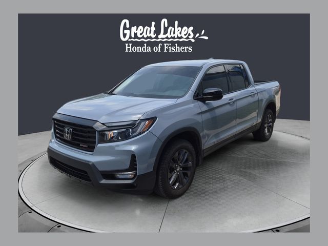 Sonic Gray Pearl 2023 Honda Ridgeline Pickup Truck All-Wheel Drive 9-Speed Automatic