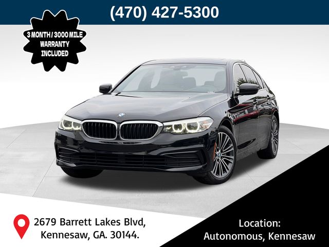 Jet Black 2019 BMW 5 Series Sedan Rear-Wheel Drive 8-Speed Automatic