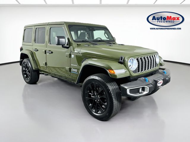 Sarge Green Clearcoat 2024 Jeep Wrangler 4xe SUV / Crossover Four-Wheel Drive 8-Speed Automatic