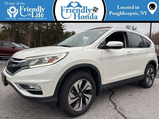 White 2015 Honda CR-V Touring AWD SUV / Crossover All-Wheel Drive Continuously Variable Transmission