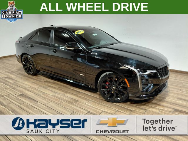 Black Raven 2023 Cadillac CT4 V-Series AWD Sedan All-Wheel Drive Automatic