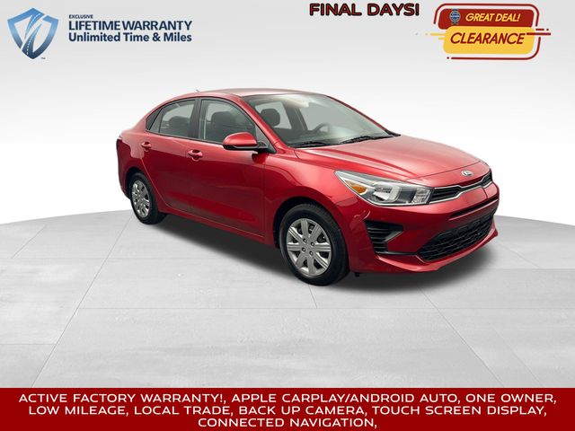 2021 Currant Red Kia Rio S FWD Sedan