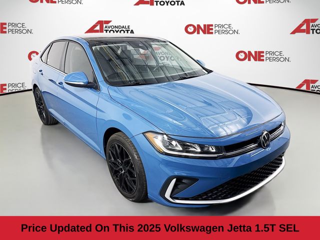 Blue 2025 Volkswagen Jetta SEL FWD Sedan Front-Wheel Drive 8-Speed Automatic