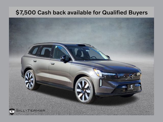 Platinum Gray Metallic 2025 Volvo EX90 Twin Plus 7-Passenger eAWD SUV / Crossover All-Wheel Drive 1-Speed Automatic