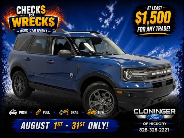 Blue Metallic 2024 Ford Bronco Sport SUV / Crossover All-Wheel Drive 8-Speed Automatic