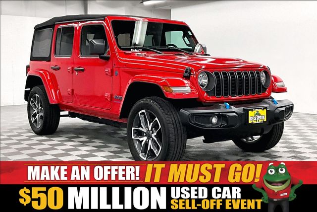 Firecracker Red Clearcoat 2024 Jeep Wrangler 4xe SUV / Crossover Four-Wheel Drive 8-Speed Automatic