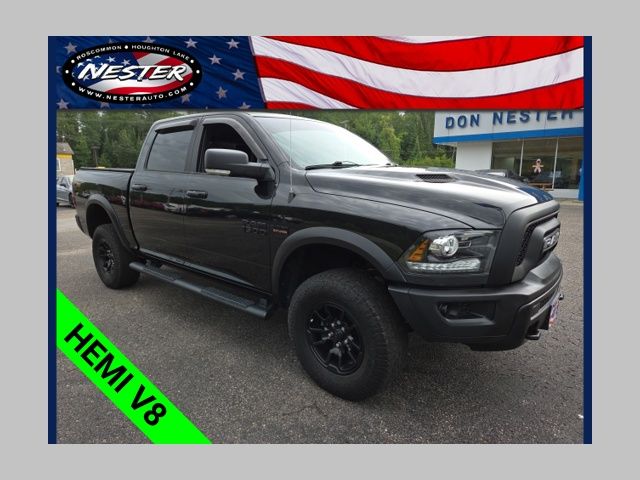 Brilliant Black Crystal Pearlcoat 2018 RAM 1500 Pickup Truck Four-Wheel Drive 8-Speed Automatic