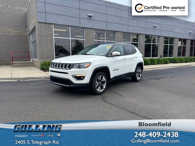White Clearcoat 2020 Jeep Compass SUV / Crossover Four-Wheel Drive 9-Speed Automatic