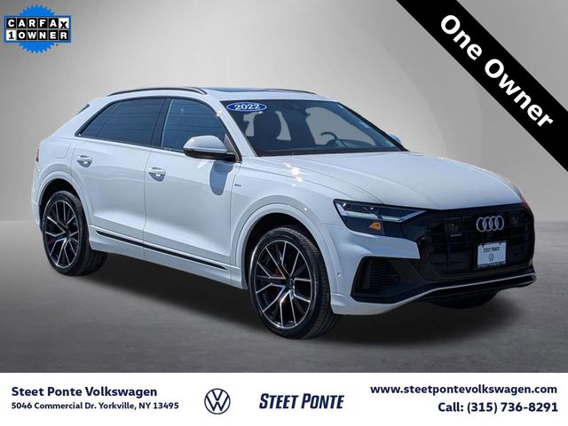 Carrara White 2022 Audi Q8 quattro Premium Plus 55 TFSI SUV / Crossover All-Wheel Drive 8-Speed Automatic