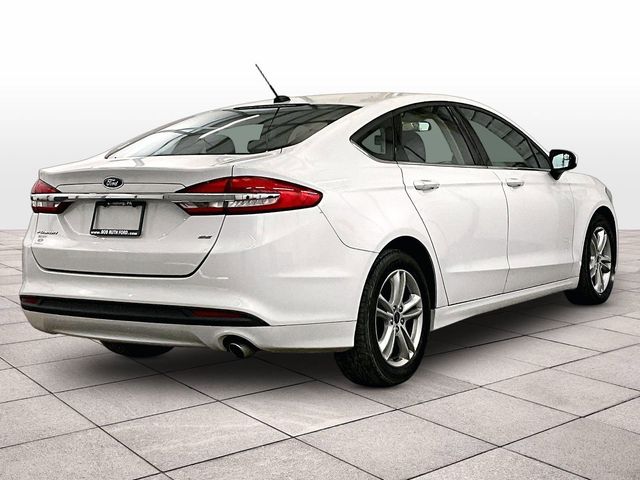 2018 Ford Fusion SE White at Klick Lewis Buick Chevrolet