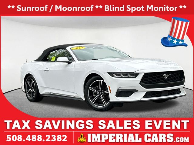 Oxford White 2024 Ford Mustang Convertible Rear-Wheel Drive Automatic