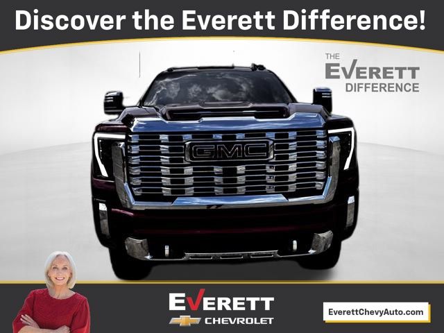 Volcanic Red Tintcoat 2024 GMC Sierra 2500HD Denali Crew Cab 4WD Pickup Truck Four-Wheel Drive Automatic