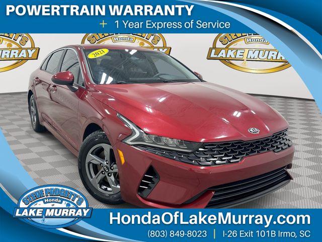 Passion Red 2021 Kia K5 Sedan Front-Wheel Drive 8-Speed Automatic