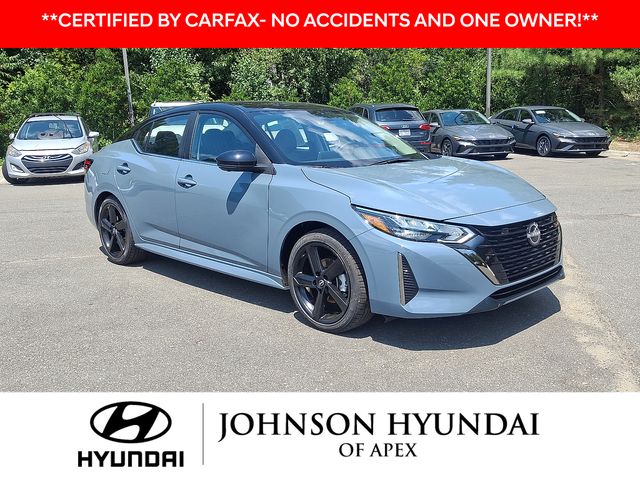 Atlantic Gray Metallic/Super Black 2024 Nissan Sentra Sedan Front-Wheel Drive Continuously Variable Transmission