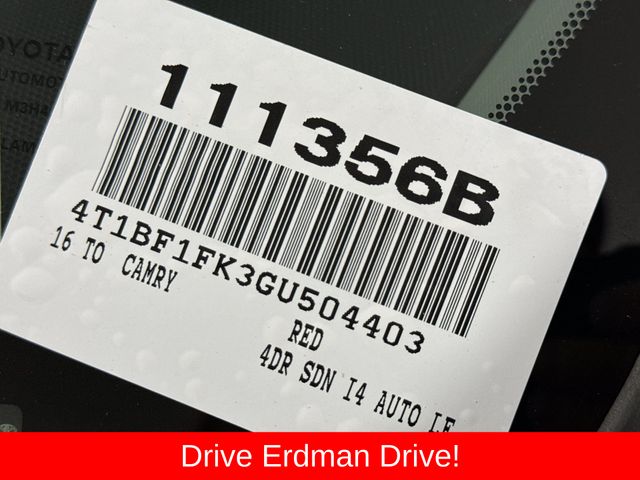 Used 2016 Toyota Camry Sedan