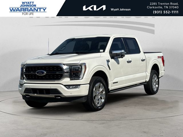 White Metallic 2021 Ford F-150 Pickup Truck Four-Wheel Drive Automatic