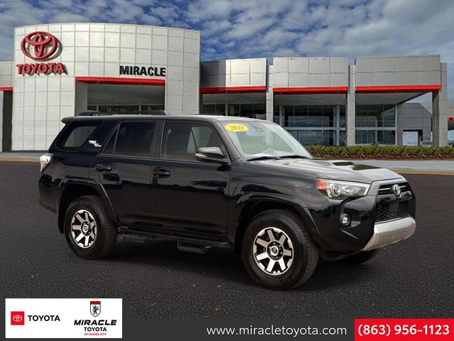 Midnight Black Metallic 2021 Toyota 4Runner SUV / Crossover Four-Wheel Drive 5-Speed Automatic Overdrive