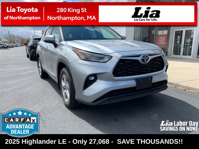 Celestial Silver Metallic 2025 Toyota Highlander SUV / Crossover All-Wheel Drive 8-Speed Automatic