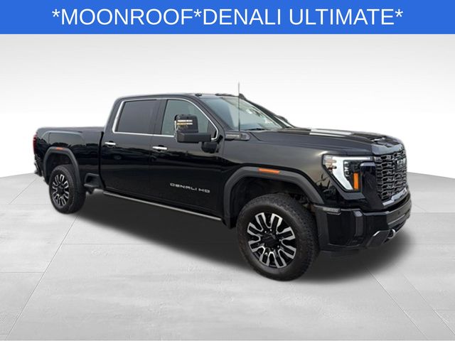 Onyx Black 2024 GMC Sierra 2500HD Denali Ultimate Crew Cab 4WD Pickup Truck Four-Wheel Drive Automatic