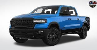Hydro Blue Pearlcoat 2025 RAM 1500 Rebel Crew Cab 4WD Pickup Truck Four-Wheel Drive 8-Speed Automatic