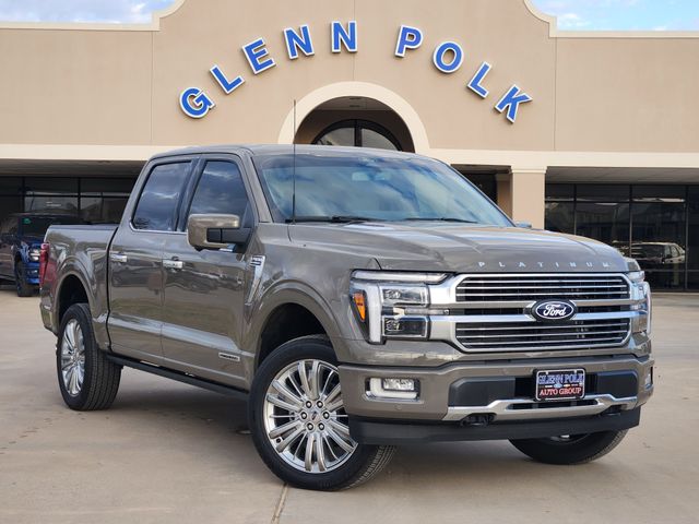 Marsh Gray 2025 Ford F-150 Platinum SuperCrew 4WD Pickup Truck Four-Wheel Drive Automatic