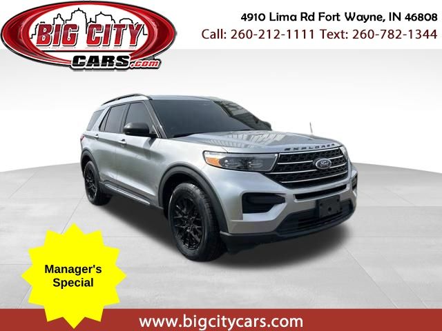 Silver Metallic 2022 Ford Explorer XLT RWD SUV / Crossover Rear-Wheel Drive Automatic